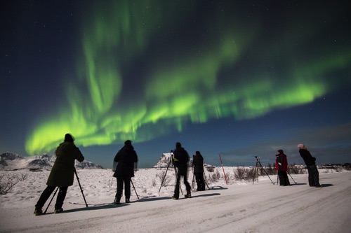 Lofoten aurora borealis