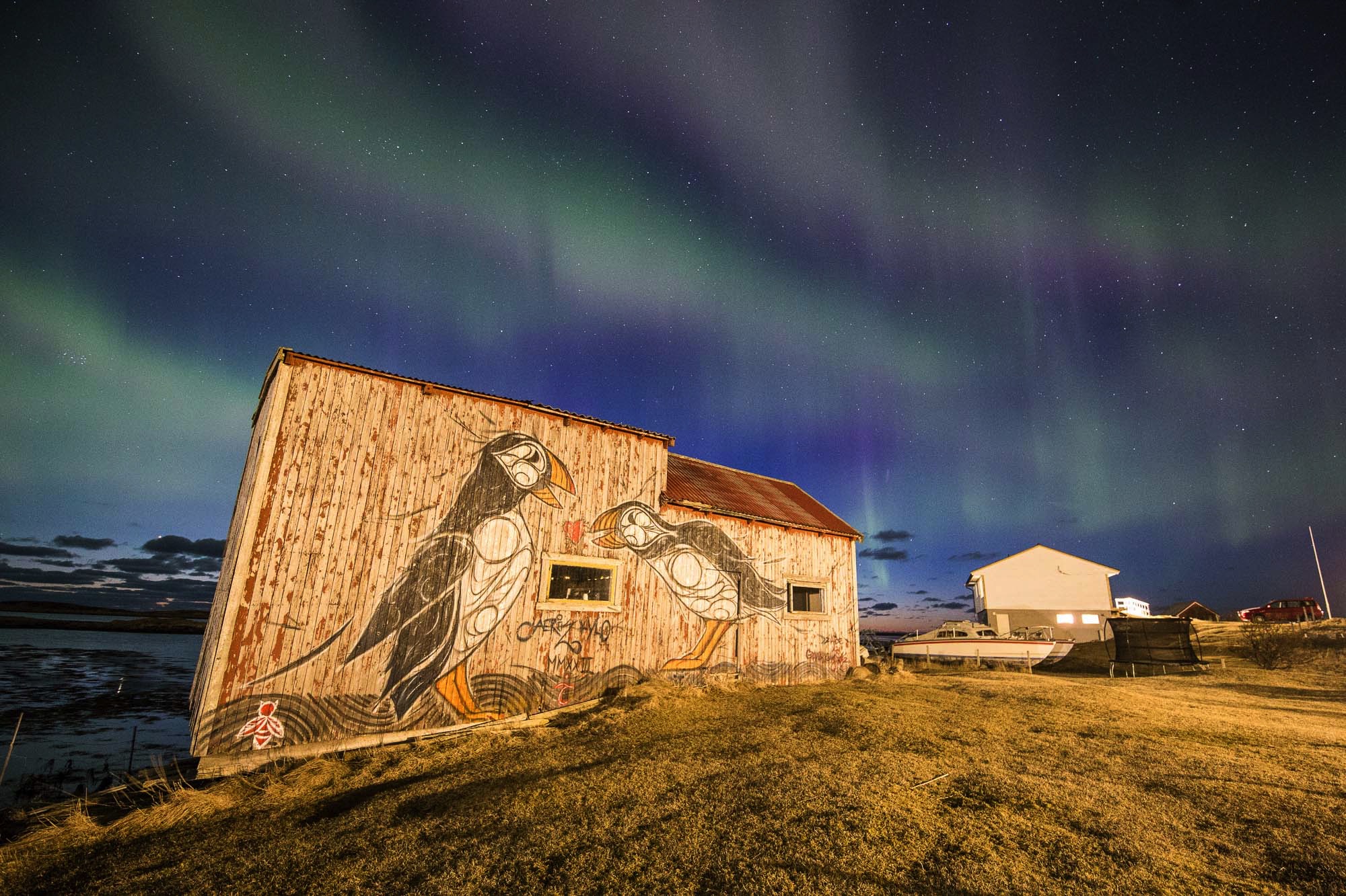 lofoten aurora northern lights rost