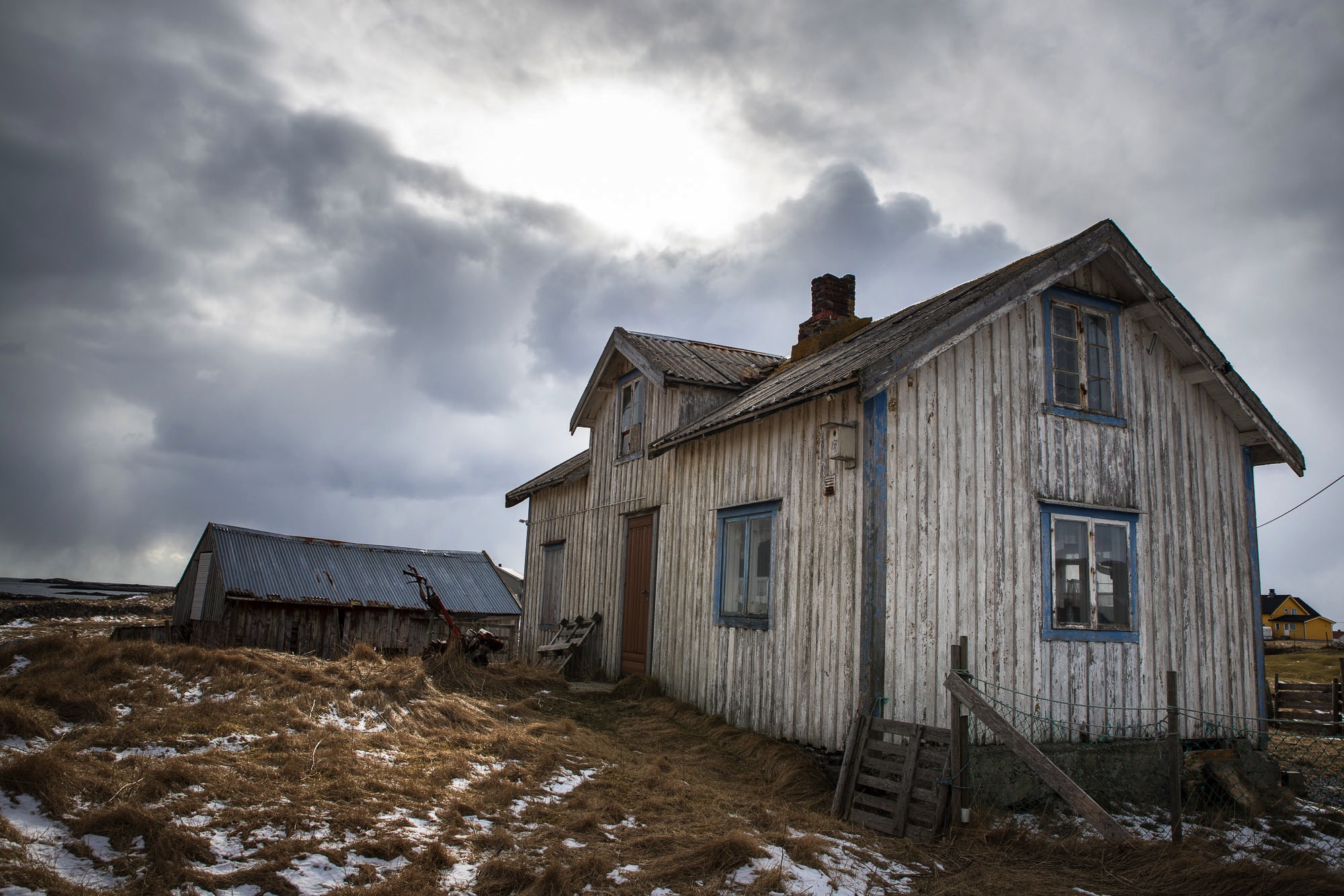 Verlaten huis eilend Røst, Lofoten